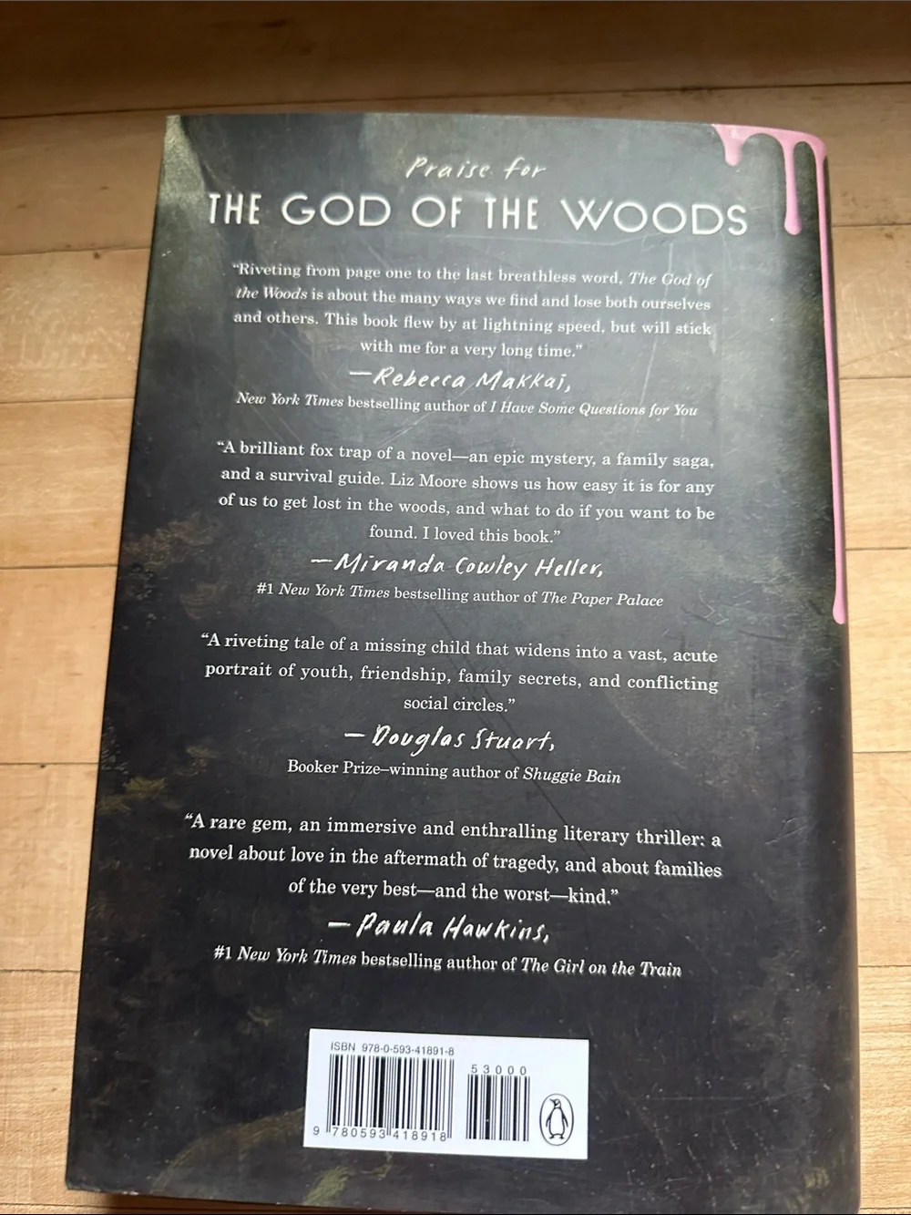 Liz Moore The God of the Woods - Green Cover Novel